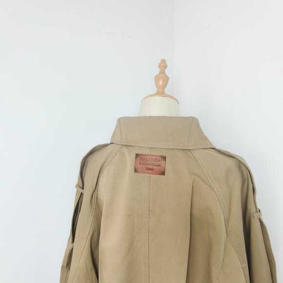 Acne Studios Trench Twill cotton twill jacket for women in beige size Germany 38 - Picture 10 of 12